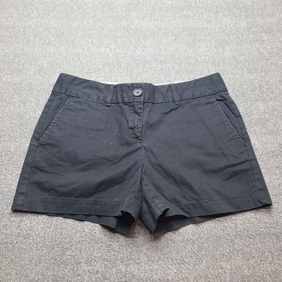 LOFT Pants - Ann Taylor LOFT Chino Shorts Womens 2 Black Excellent Cotton Mid Rise 4in Inseam